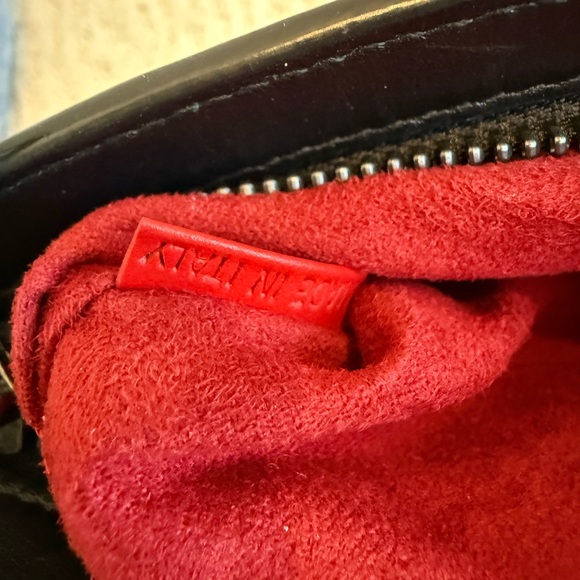 Christian Louboutin Triloubi Small Shoulder Bag Calf Leather Black - Picture 14 of 16